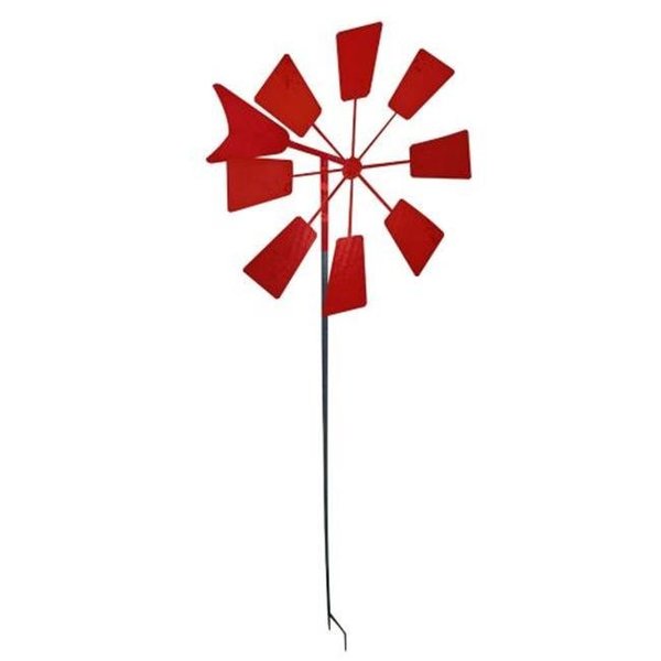 Alpine Corp Alpine Corp KIY102RD 52 in. Metal Windmill Stake - Red KIY102RD